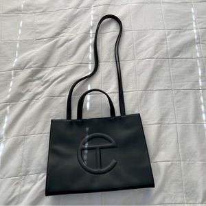 Medium Black Telfar, in perfect condition.